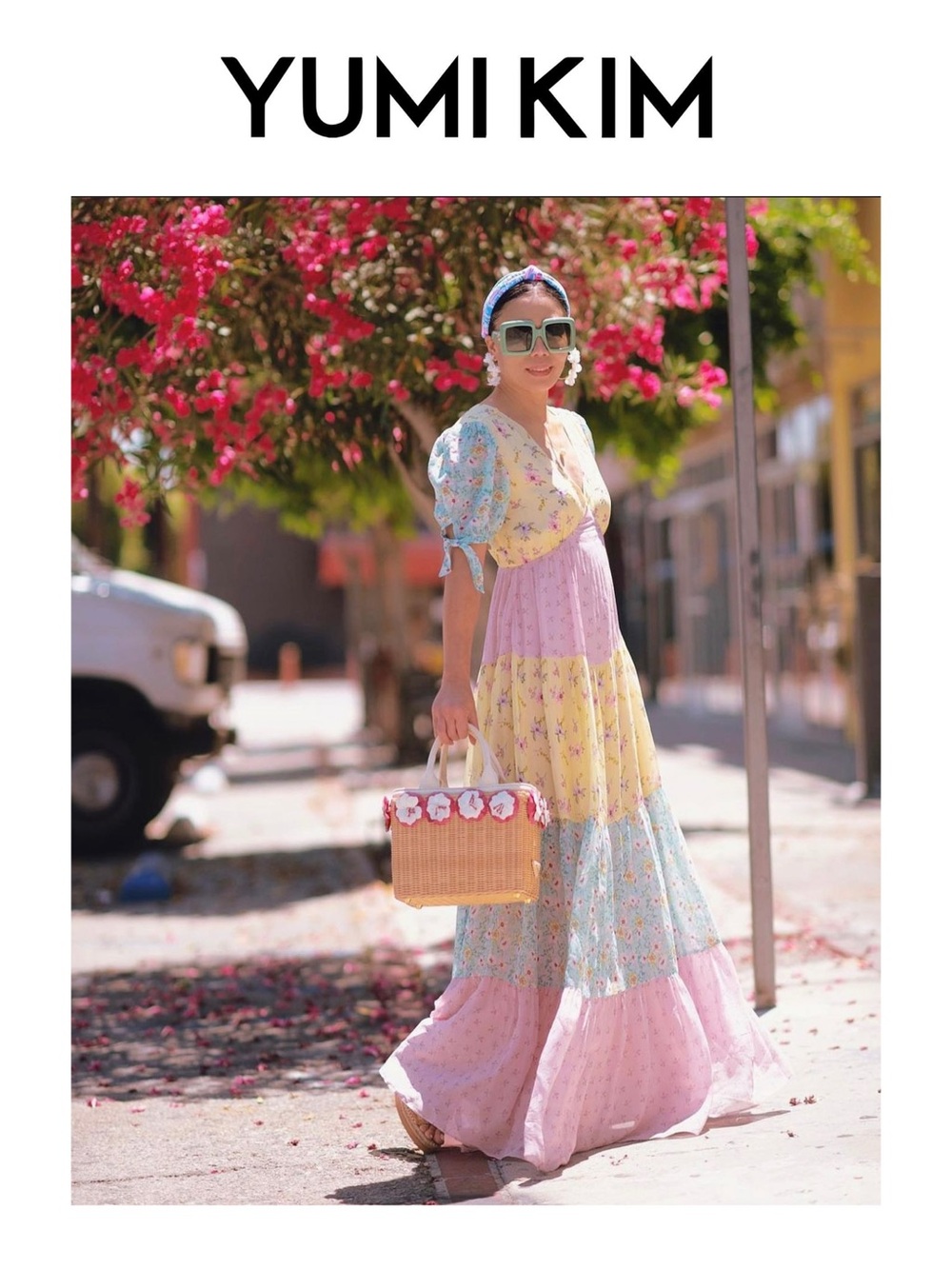 YUMI KIM Florence Floral-Print Tiered Maxi Dress